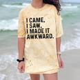 I Came I Saw I Made It Awkward Introvert Humor Quote Comfort Color Blast T-Shirt Citrine