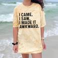 I Came I Saw I Made It Awkward Introvert Humor Quote Comfort Color Blast T-Shirt Citrine