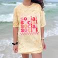 Selectively Social Sarcastic Introvert Humor Comfort Color Blast T-Shirt Citrine