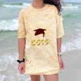 Senior 2019 Graduation Shirt Burgundy Gold Class Colors G23 Comfort Color Blast T-Shirt Citrine