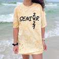 Senior 2021 Lacrosse Sticks And Ball Graduation Comfort Color Blast T-Shirt Citrine