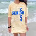 Senior 2024 Graphic Class Of 2024 Graduation Graphic Comfort Color Blast T-Shirt Citrine