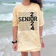 Senior 2024 Class Of 2024 Graduation 2024 Women Boy Girl Comfort Color Blast T-Shirt Citrine