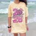 Senior 2026 Graduation Girls Coquette Pink Bow Class Of 2026 Premium Comfort Color Blast T-Shirt Citrine