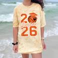 Senior Basketball Class Of 2026 Crew Basketball Graduation Comfort Color Blast T-Shirt Citrine