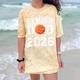 Senior Dad Class Of 2026 Cute Basketball Dad Graduation 2026 Comfort Color Blast T-Shirt Citrine