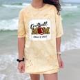 Senior Football Mom Class Of 2025 Graduation Graduate Comfort Color Blast T-Shirt Citrine