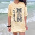 Senior Mom 2026 Wrestling Athlete Proud Parent Graduation Comfort Color Blast T-Shirt Citrine