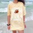 Senior Mom Class Of 2024 Football Proud Mom Graduation Comfort Color Blast T-Shirt Citrine