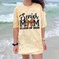 Senior Mom Class Of 2026 Graduation Leopard Coquette Bow Comfort Color Blast T-Shirt Citrine