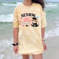 Senior Mom Class Of 2027 Cute Cat Graduation Pink Bows Girls Comfort Color Blast T-Shirt Citrine