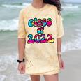 Senior Year 2022 Class Of 2022 Graduation Tie Dye Groovy Comfort Color Blast T-Shirt Citrine