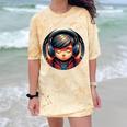 Serene Music Enthusiast With Headphones Introvert Cute Boy Comfort Color Blast T-Shirt Citrine
