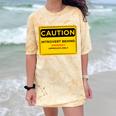 A Simple Yellow Warning Sign For Introvert Comfort Color Blast T-Shirt Citrine
