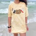 Sloth Graduation Shirt Cute Animal Diploma Grad Comfort Color Blast T-Shirt Citrine