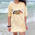 Sloth Graduation Shirt I Did It Diploma Grad Comfort Color Blast T-Shirt Citrine