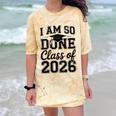 I Am So Done Class Of 2026 Graduation School Graduate Comfort Color Blast T-Shirt Citrine