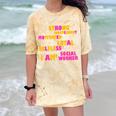 Social Worker T Shirt Graduation Social Work Month Comfort Color Blast T-Shirt Citrine