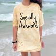 Socially Awkward Introvert Anxious Social Awkwardness Comfort Color Blast T-Shirt Citrine