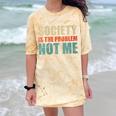 Society Is The Problem Not Me Sarcastic Introvert Comfort Color Blast T-Shirt Citrine Society Is The Problem Not Me Sarcastic Introvert Comfort Color Blast T-Shirt Citrine