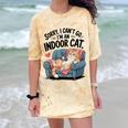 Sorry I Can’t Go I’m An Indoor Cat Couch Introvert Cat Comfort Color Blast T-Shirt Citrine Sorry I Can’t Go I’m An Indoor Cat Couch Introvert Cat Comfort Color Blast T-Shirt Citrine
