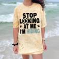 Stop Looking At Me I’m Hiding Sarcastic Introvert Joke Comfort Color Blast T-Shirt Citrine Stop Looking At Me I’m Hiding Sarcastic Introvert Joke Comfort Color Blast T-Shirt Citrine