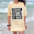 Straight Outta 1st Grade First Graduate Graduation Student Comfort Color Blast T-Shirt Citrine