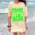 Straight Outta College 2018 Graduation Comfort Color Blast T-Shirt Citrine