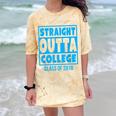 Straight Outta College Class Of 2018 Graduation Shirt Comfort Color Blast T-Shirt Citrine