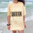 Straight Outta Cosmetology School Leopard Graduation Comfort Color Blast T-Shirt Citrine
