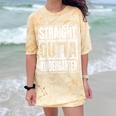 Straight Outta Kindergarten Graduation 2025 Kinder Comfort Color Blast T-Shirt Citrine