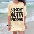 Straight Outta Preschool Graduation Cap Gown 2022 Cute Comfort Color Blast T-Shirt Citrine