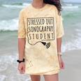 Stressed Sonography Student Ultrasound Tech Graduation Comfort Color Blast T-Shirt Citrine