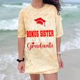 Super Proud Bonus Sister Of 2025 Graduate Graduation Family Comfort Color Blast T-Shirt Citrine
