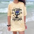 I Survived 6th Grade Graduated Cat Graduation For Men Women Girls Kids Comfort Color Blast T-Shirt Citrine