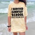 I Survived Elementary School Class Of 2018 Graduation Shirt Comfort Color Blast T-Shirt Citrine