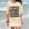 I Survived Home School Class Of 2018 Graduation Comfort Color Blast T-Shirt Citrine