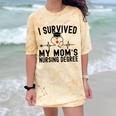 I Survived My Mom's Nursing Degree Nursing School Graduation Comfort Color Blast T-Shirt Citrine