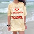 I Survived Nursing School Graduation Cool Comfort Color Blast T-Shirt Citrine
