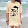 The Tassel Was Worth The Hassle Shirt Graduation TShirt Comfort Color Blast T-Shirt Citrine