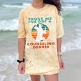Trust Me I'Ve Got A Counseling Degree College Graduation Comfort Color Blast T-Shirt Citrine