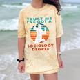 Trust Me I'Ve Got A Sociology Degree College Graduation Comfort Color Blast T-Shirt Citrine