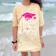 Two Degrees Hotter Graduation 2025 Diploma College Masters Comfort Color Blast T-Shirt Citrine