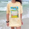 Women's Frutiger Aero Aesthetic Rainbow Glitch Art Comfort Color Blast T-Shirt Citrine Women's Frutiger Aero Aesthetic Rainbow Glitch Art Comfort Color Blast T-Shirt Citrine