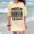 Wrestling Senior 2026 Graduation Comfort Color Blast T-Shirt Citrine