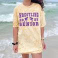 Wrestling Senior Night Wrestling Senior 2025 Graduation 49 Comfort Color Blast T-Shirt Citrine
