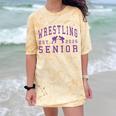Wrestling Senior Night Wrestling Senior 2026 Graduation 84 Comfort Color Blast T-Shirt Citrine