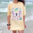 Y2K Butterfly Floppy Disk Art Digital Nostalgia Comfort Color Blast T-Shirt Citrine