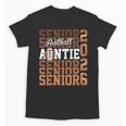 2026 Football Senior Auntie Graduation Matching Family Unisex T-Shirt