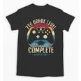 7th Grade Level Complete Gamer Class Of 2025 Graduation Boy Unisex T-Shirt
